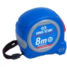 Рулетка измерительная 8 м, магнитный крюк KING TONY 79094-08M