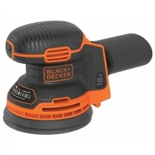 Аккумуляторная эксцентриковая шлифовальная машина BLACK+DECKER BDCROS18N, 18В, без аккумулятора