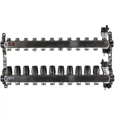 Коллекторная группа Tim (KBS5011) 1" ВР-ВР, 11 отводов 3/4", воздухоотводчик, сливной кран