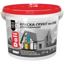 Краска-грунт по OSB Dali, армированная, матовая, база C, бесцветная, 6 кг