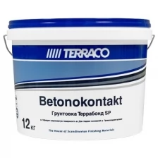 TERRACO TERRABOND SP грунт бетоноконтакт для гладких поверхностей, белый (12кг)