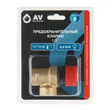 Предохранительный клапан 1/2" 2,5 Бар AV Engineering (AVE3690125)