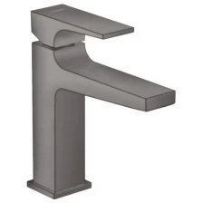 Смеситель для раковины Hansgrohe Metropol 32507340 с донным клапаном Push-Open, шлифованный черный хром