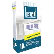 Бергауф Финиш Гипс шпаклевка финишная гипсовая (18кг) белая / BERGAUF Finish Gips финишная шпатлевка на гипсовой основе (18кг) белая