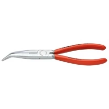 Круглогубцы KNIPEX 2621200, с режущими кромками черненые, черного цвета 200 mm