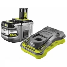 Ryobi Набор Ryobi ONE+ RC18150-190 5133004421 аккумулятор (18 В, 9.0 A*ч; Li-Ion) и зарядное устройство RC18-150