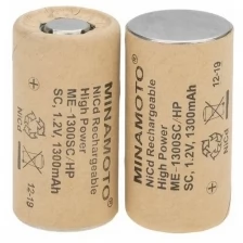 Аккумулятор SC (Ni-CD, 1300mAh, 1.2V) лот из 10ти штук/10 pcs для шуруповёртов