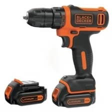 Дрель-шуруповерт аккумуляторная BLACK+DECKER BDCDD12KB