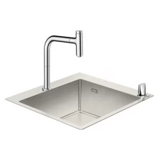 Кухонная мойка с встроенным смесителем Hansgrohe C71-F450-06 55x50 43201800