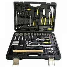 Набор инструмента TOOL KIT эврика ER-TK76 1/4", 1/2"DR 6-гранный, 76 предметов