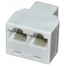 Переходник Rexant RJ-45(8P-8C)/гнездо-2гнезда/50 шт. (03-0103), 985419