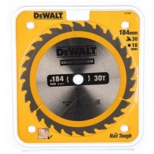 Пильный диск CONSTRUCT (184х16 мм; 30 ATB) DEWALT DT1940